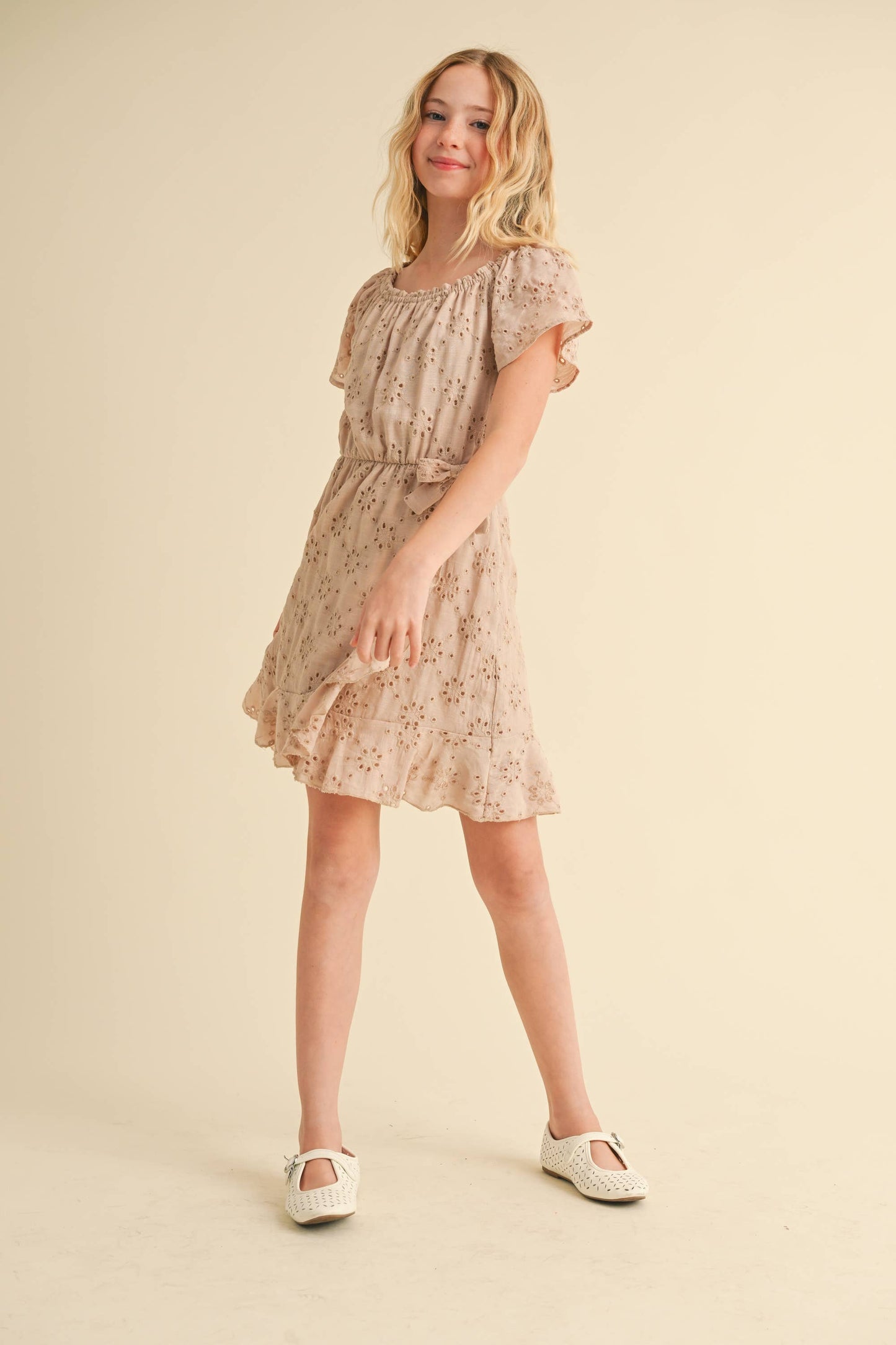 Faux Wrap Dress || So Taupe