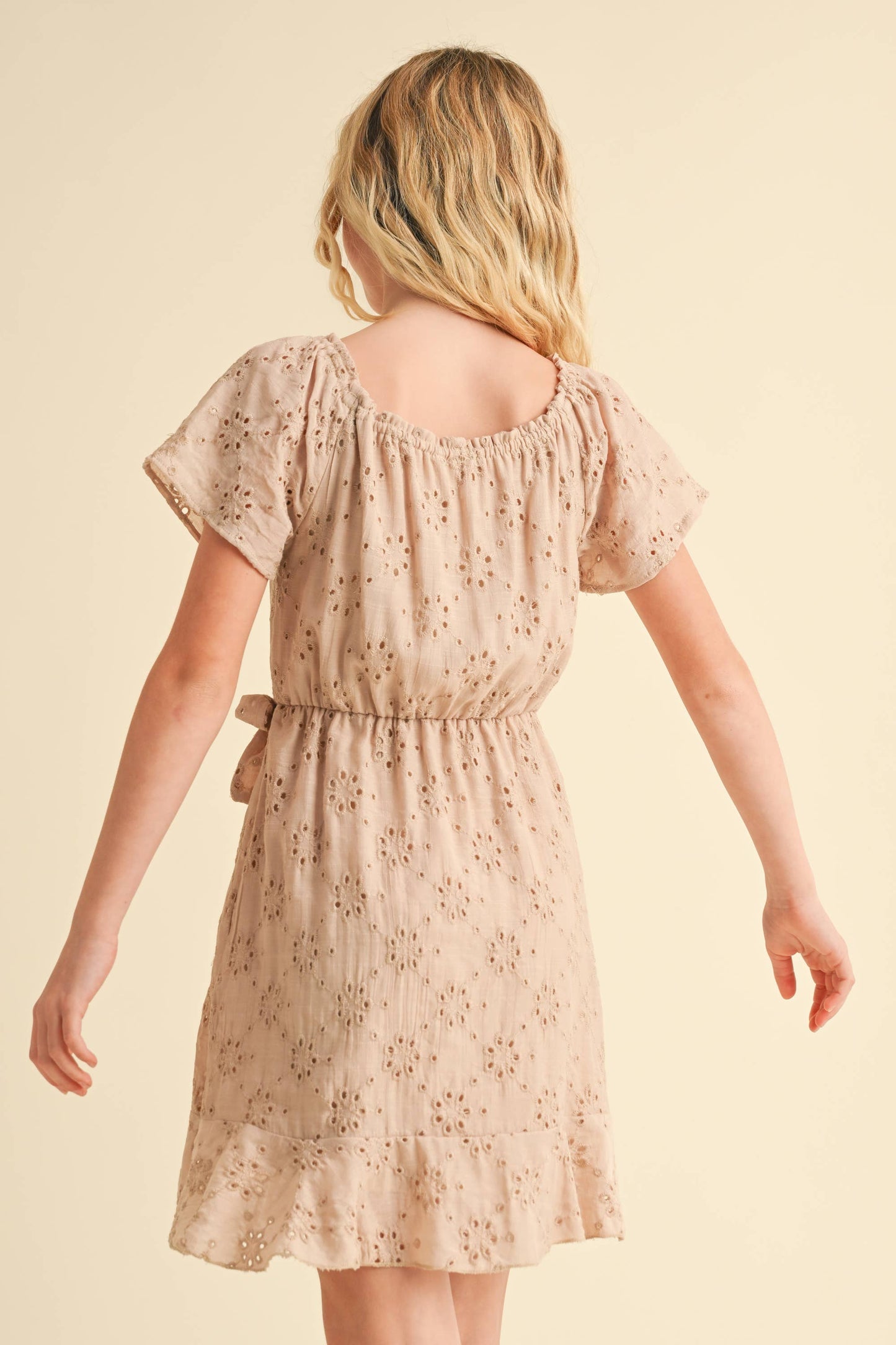 Faux Wrap Dress || So Taupe