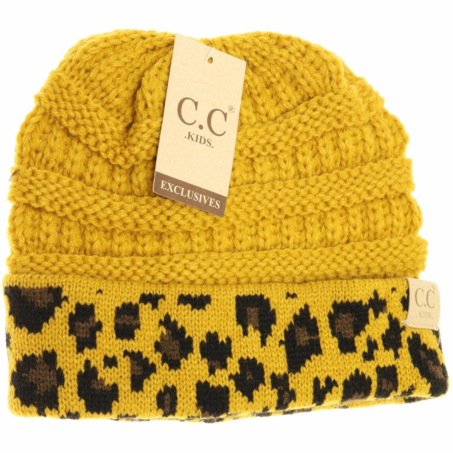 KIDS Cuff Leopard Print || Natural + Indie Pink