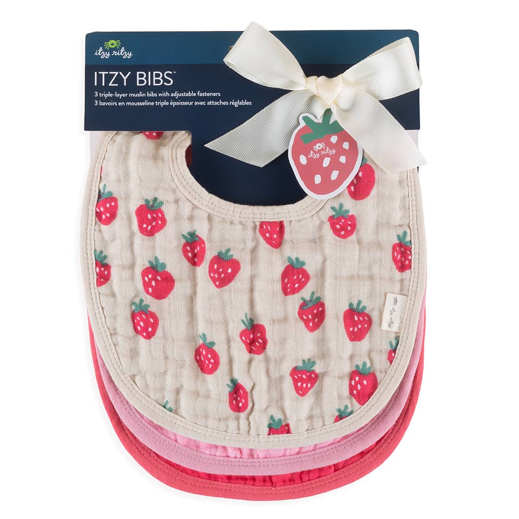 Itzy Bibs™ || Strawberries + Cream
