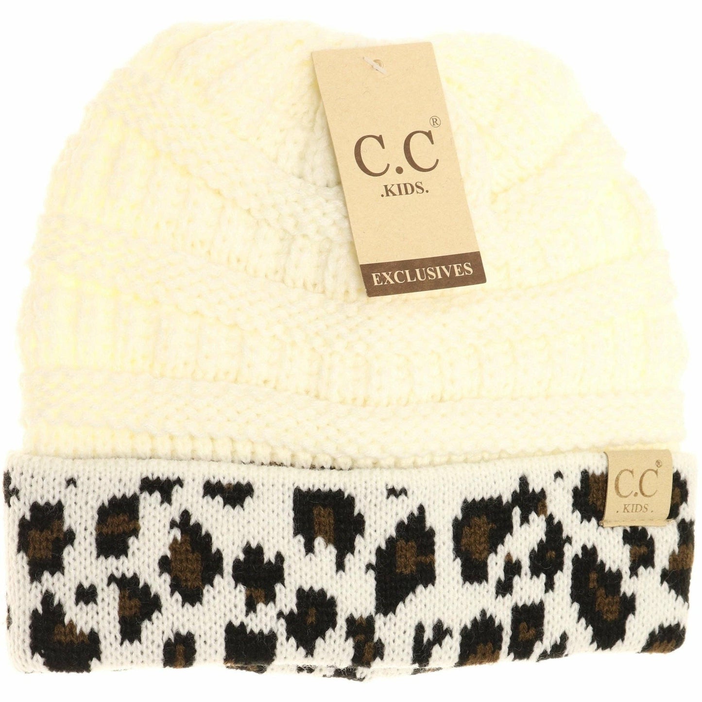 KIDS Cuff Leopard Print || Natural + Indie Pink