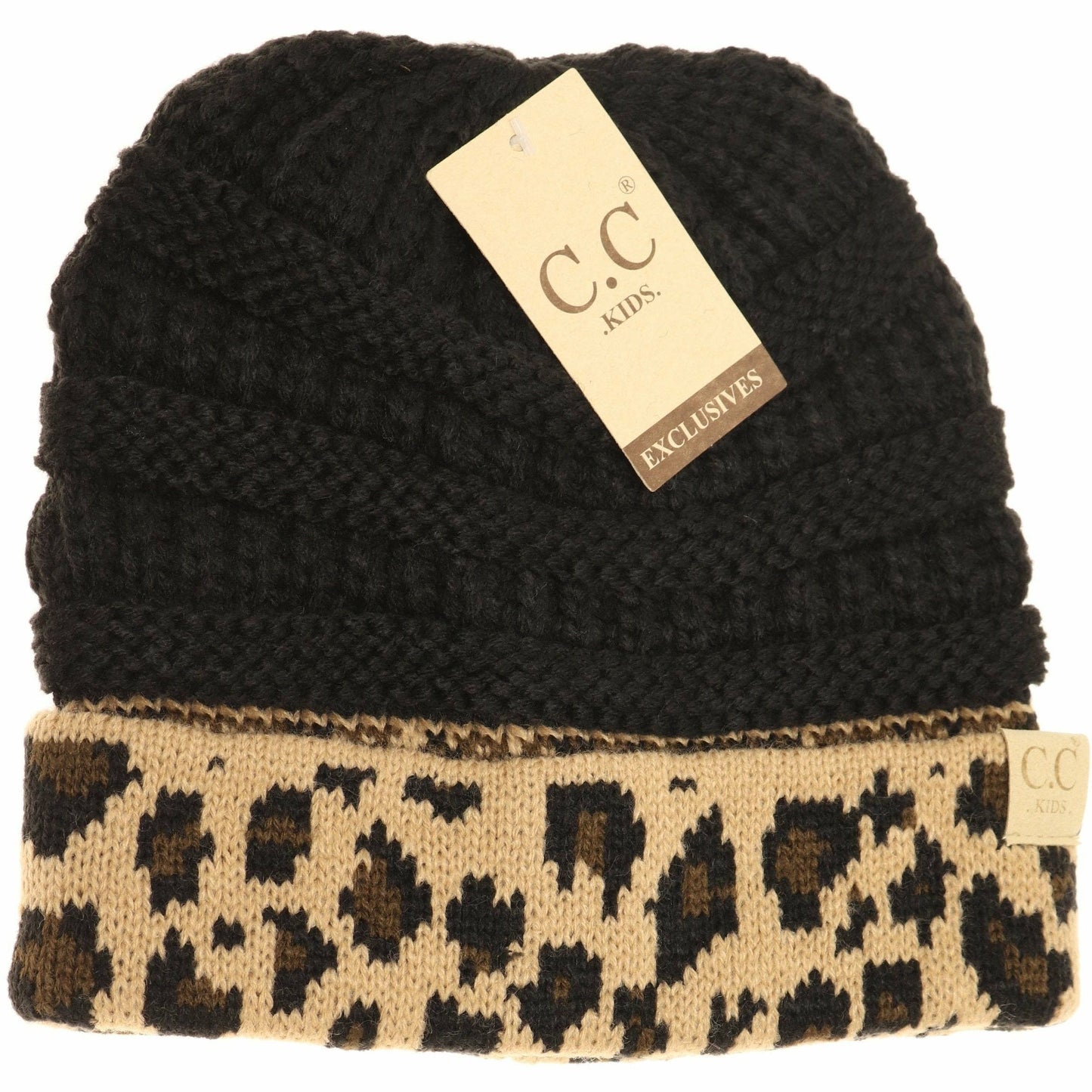 KIDS Cuff Leopard Print || Natural + Indie Pink