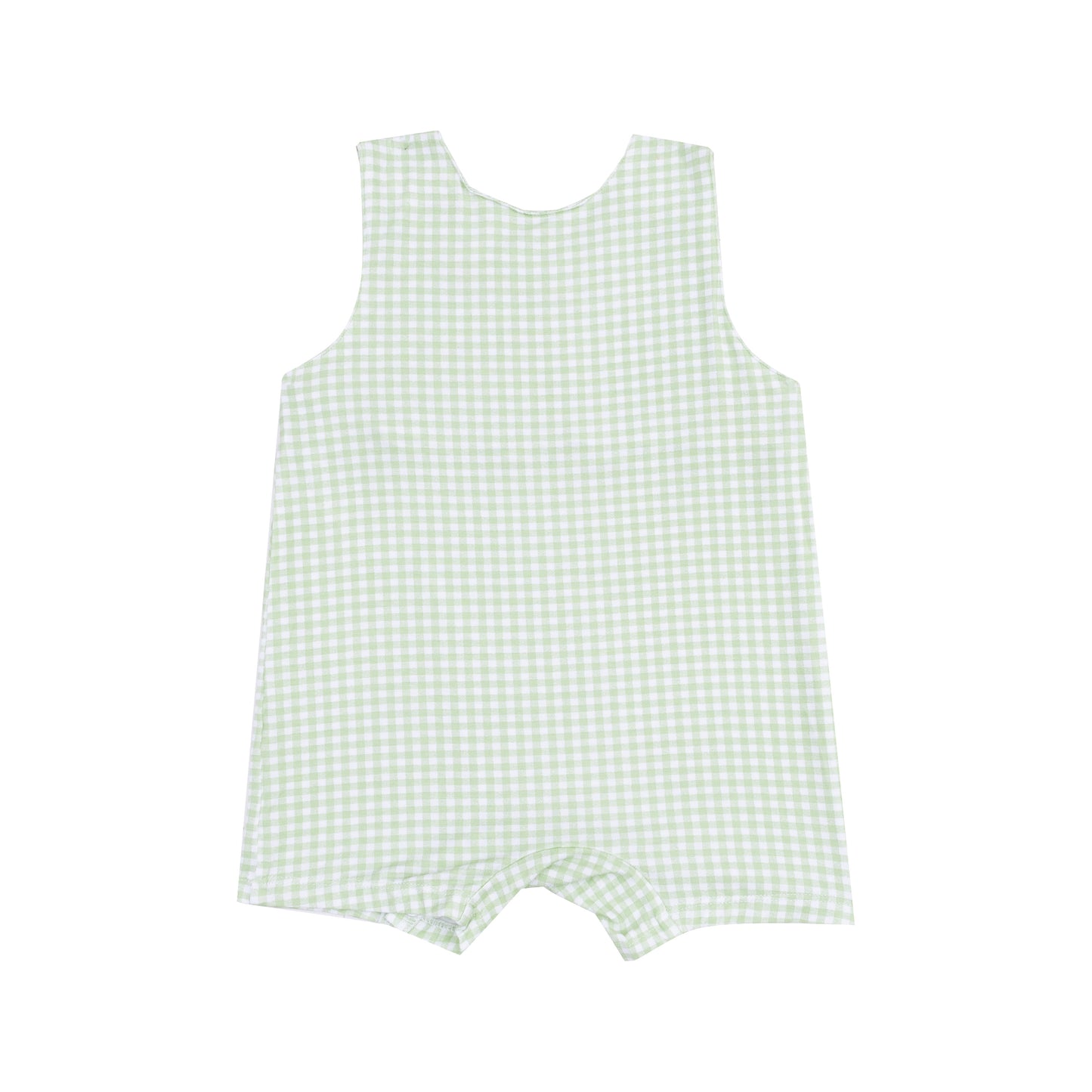 Easter Shortie Romper || Green Gingham