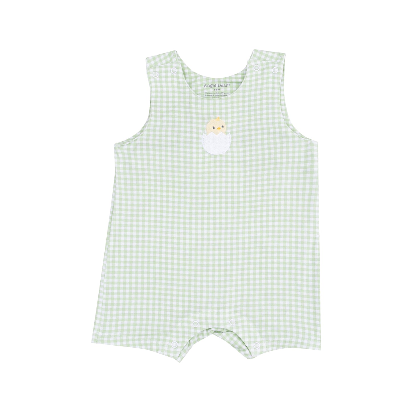 Easter Shortie Romper || Green Gingham