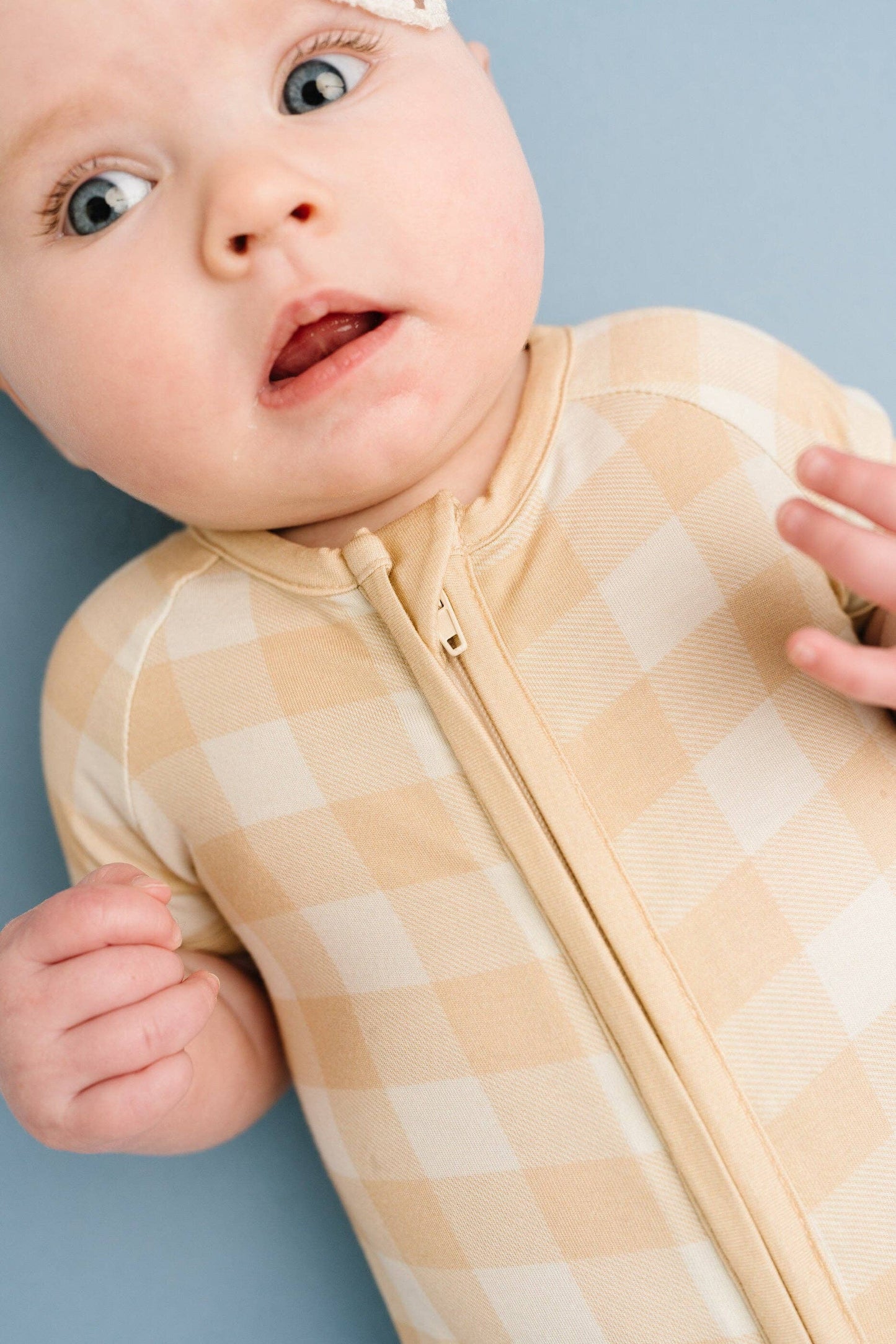 Bamboo Short Romper || Desert Plaid