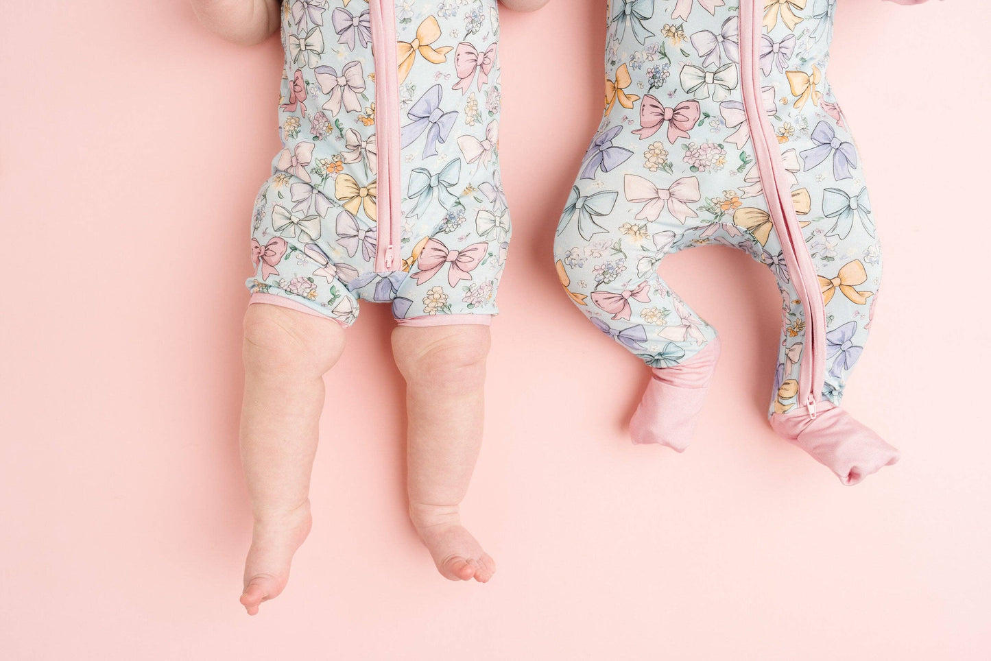 Bamboo Short Romper || Spring Bows