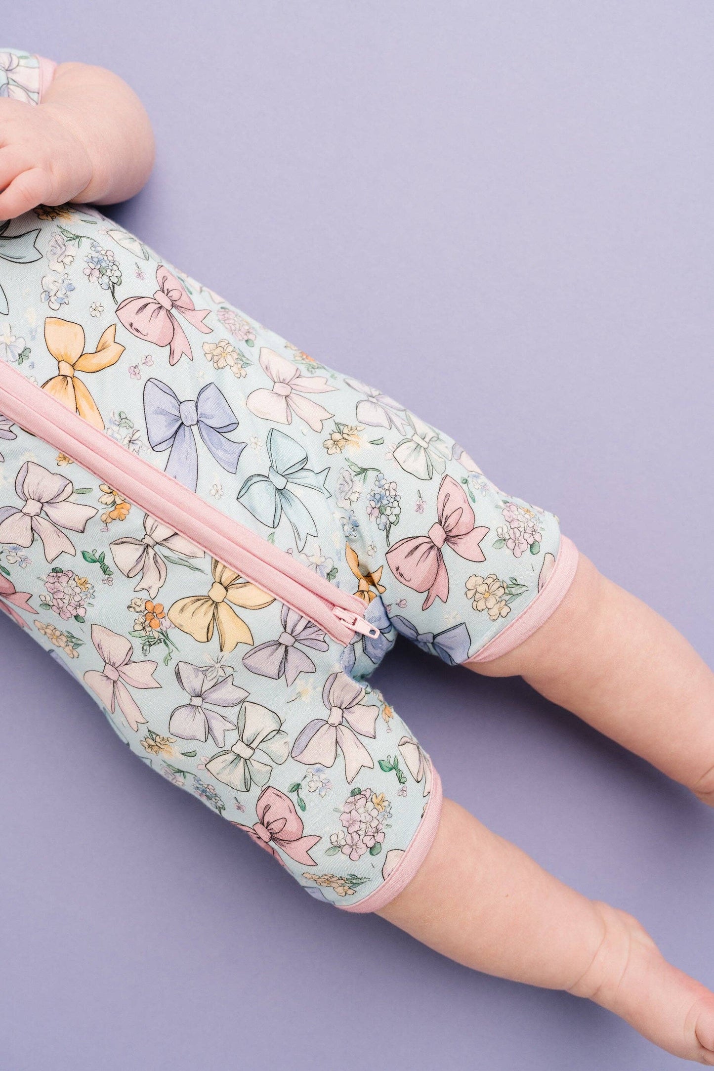 Bamboo Short Romper || Spring Bows