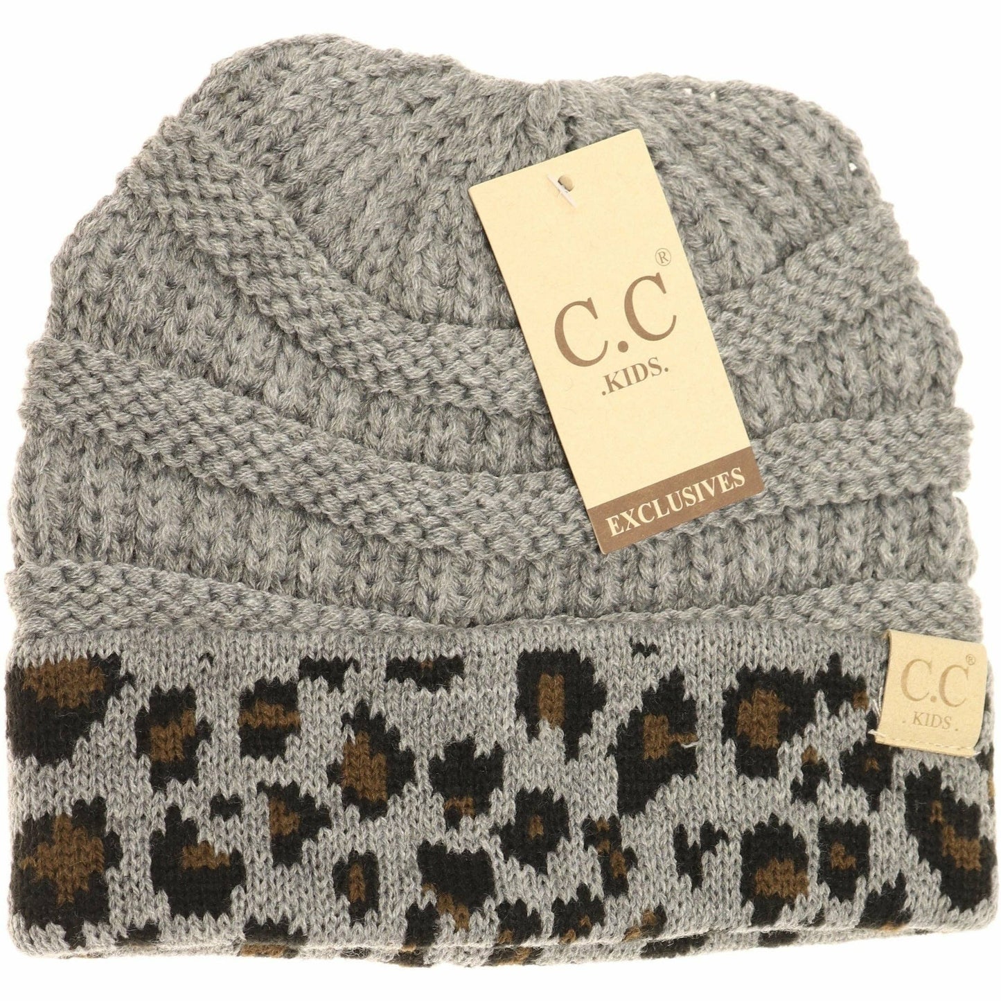 KIDS Cuff Leopard Print || Natural + Indie Pink