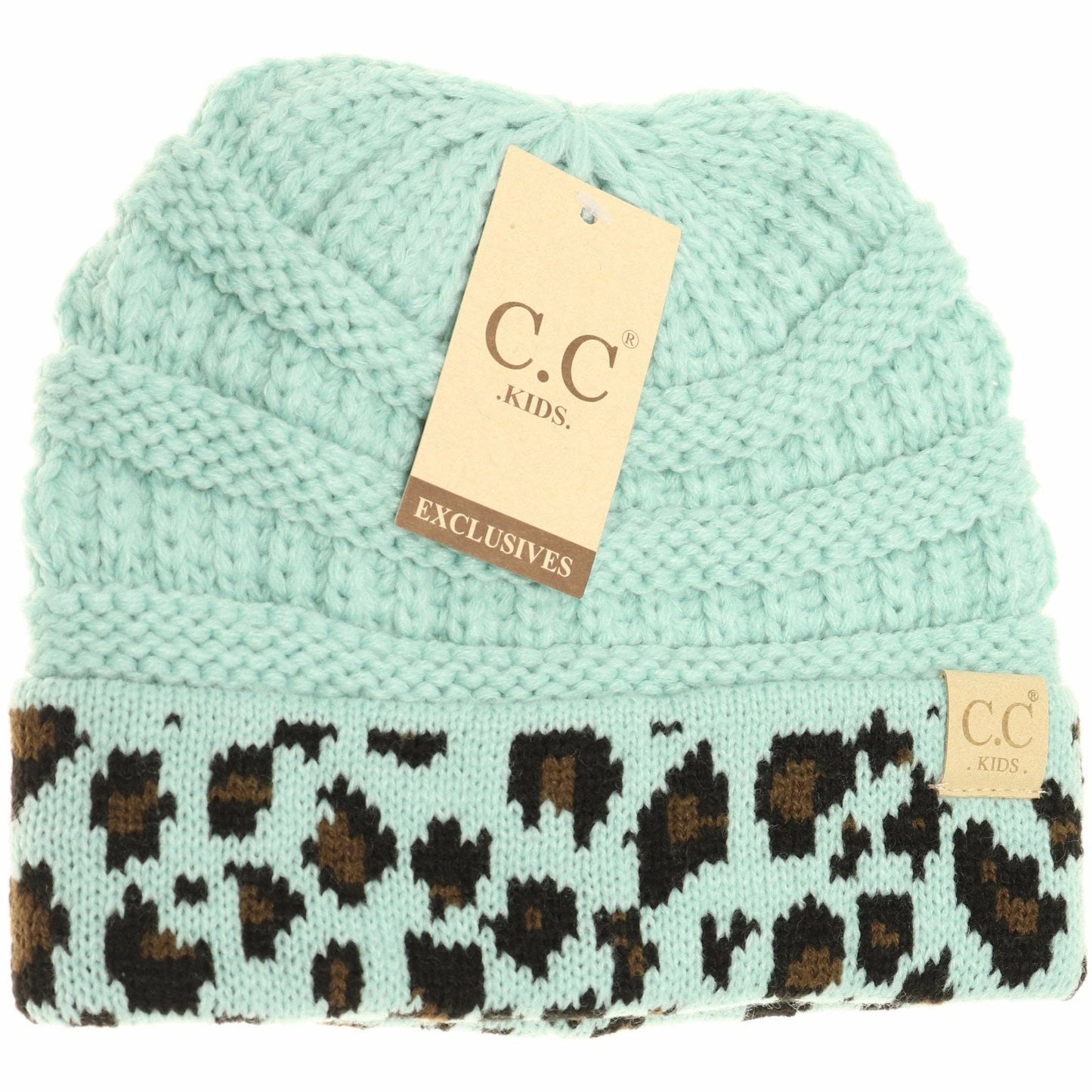KIDS Cuff Leopard Print || Natural + Indie Pink