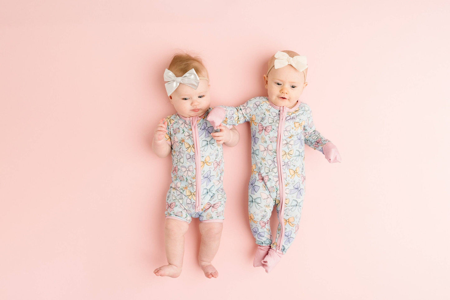 Bamboo Short Romper || Spring Bows