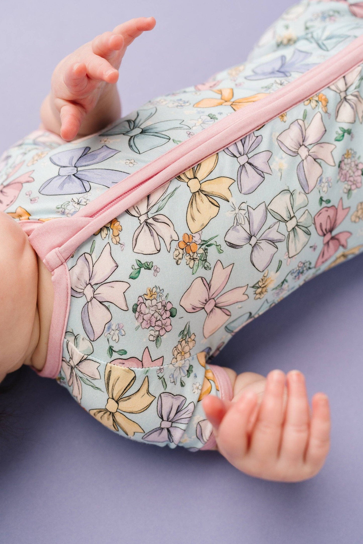 Bamboo Short Romper || Spring Bows