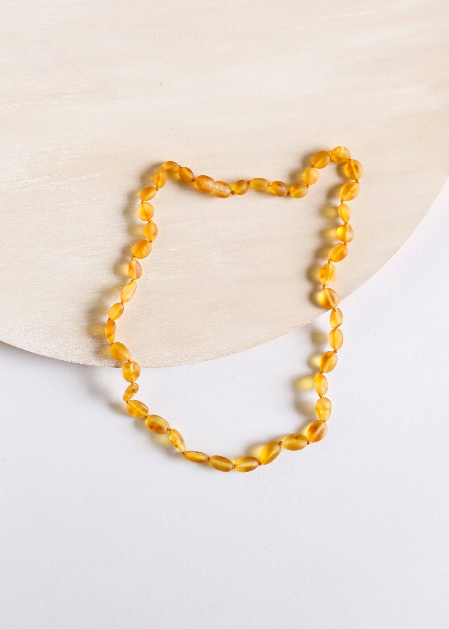 Raw Honey Baltic Amber || Baby Necklace 11"