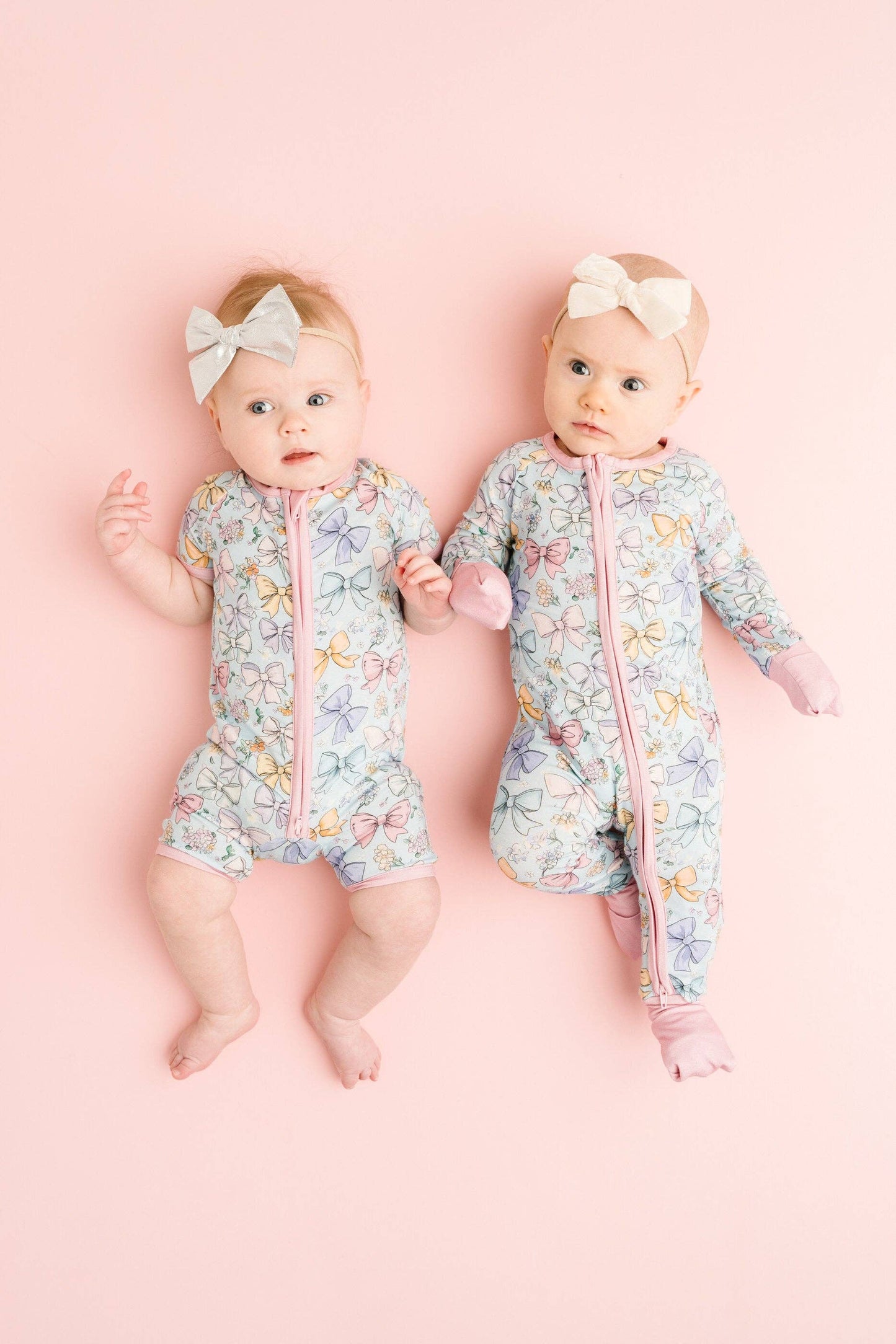 Bamboo Short Romper || Spring Bows