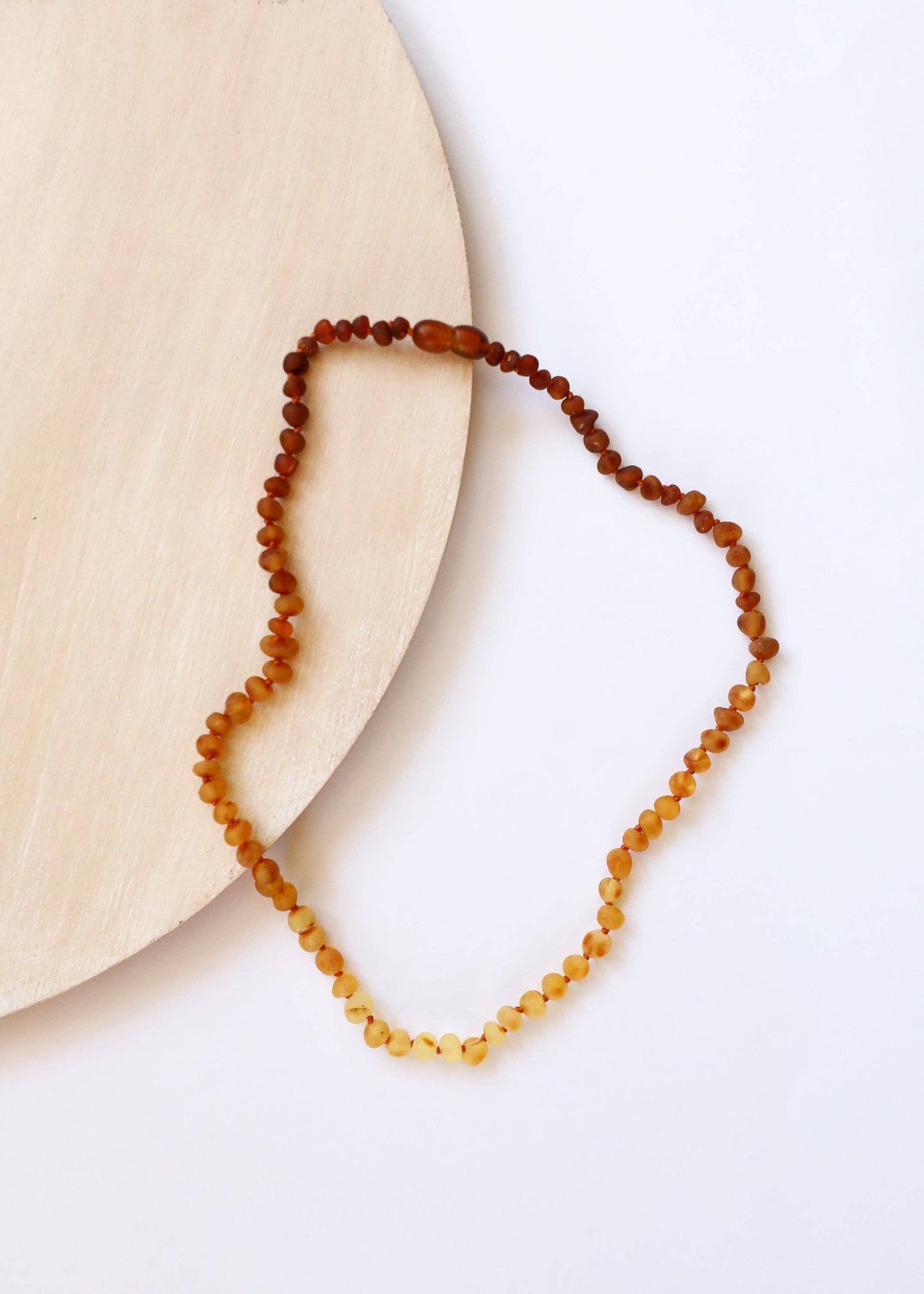 Raw Baltic Amber + Sunflower || Child Necklace 12"