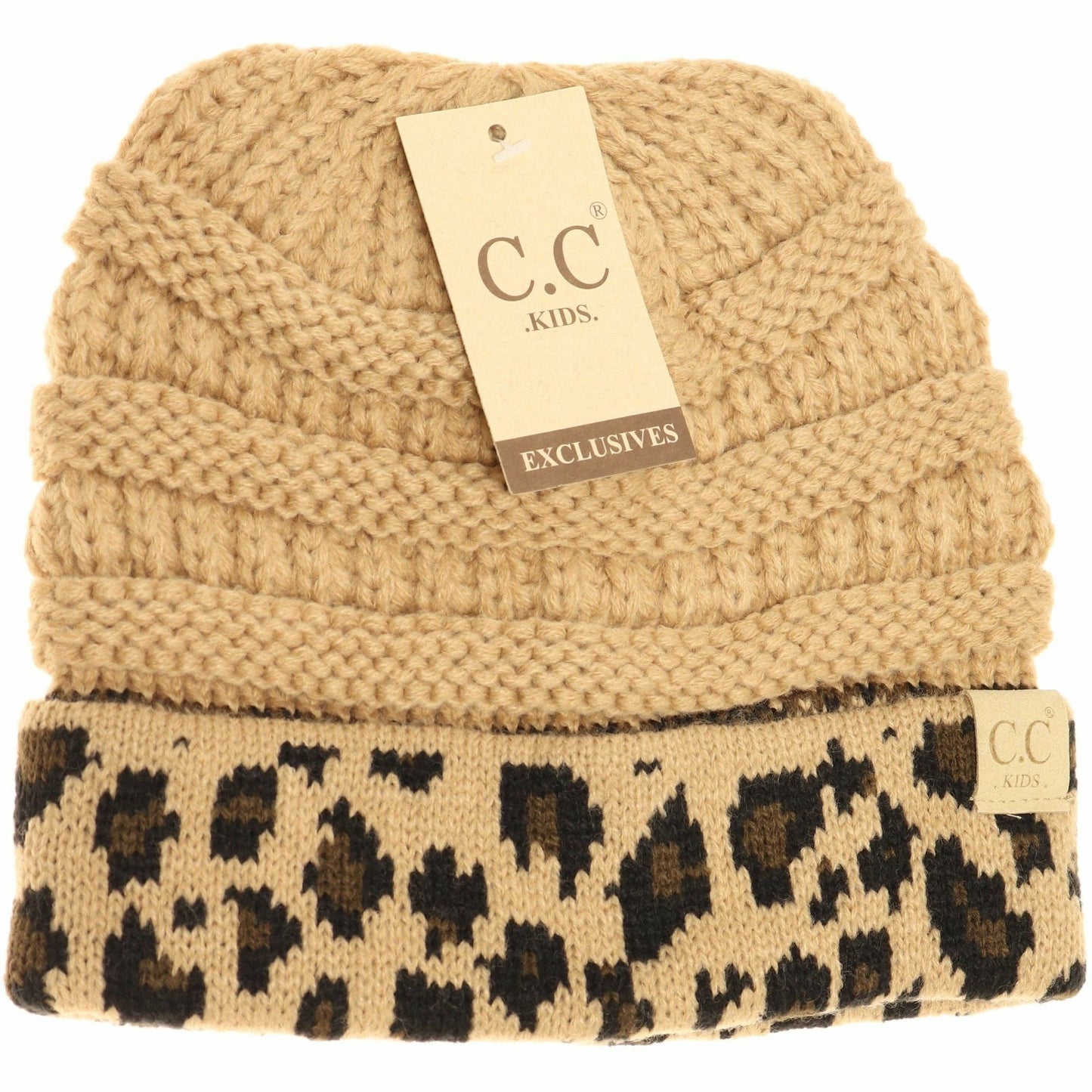 KIDS Cuff Leopard Print || Natural + Indie Pink