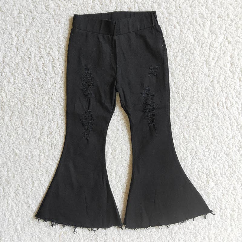 Denim black bell pants Jeans: 10-12T