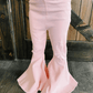 Barbie Denim Bell Bottoms || Distressed Pink