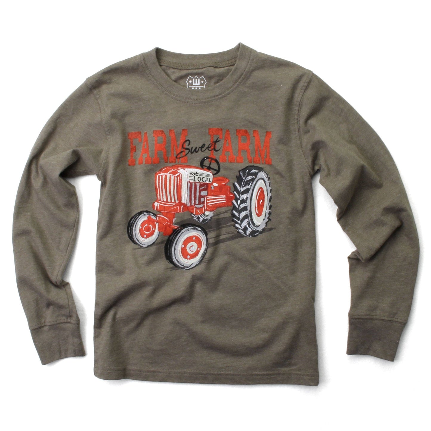 Farm Sweet Farm Tractor Graphic Tee || Gray Blend