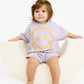Short Sleeve Smiley Set || Lilac