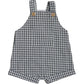 Short Linen Overalls || Gingham