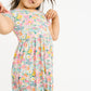 Short Sleeve Bamboo Dress || Garden Glow