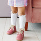 White || Fancy Lace Top Knee High Socks 6-18M