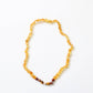 Raw Honey Baltic Amber + Mookaite Jasper || Baby Necklace 11"