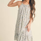 Halter Flounce Dress || Sage + Stone Blue