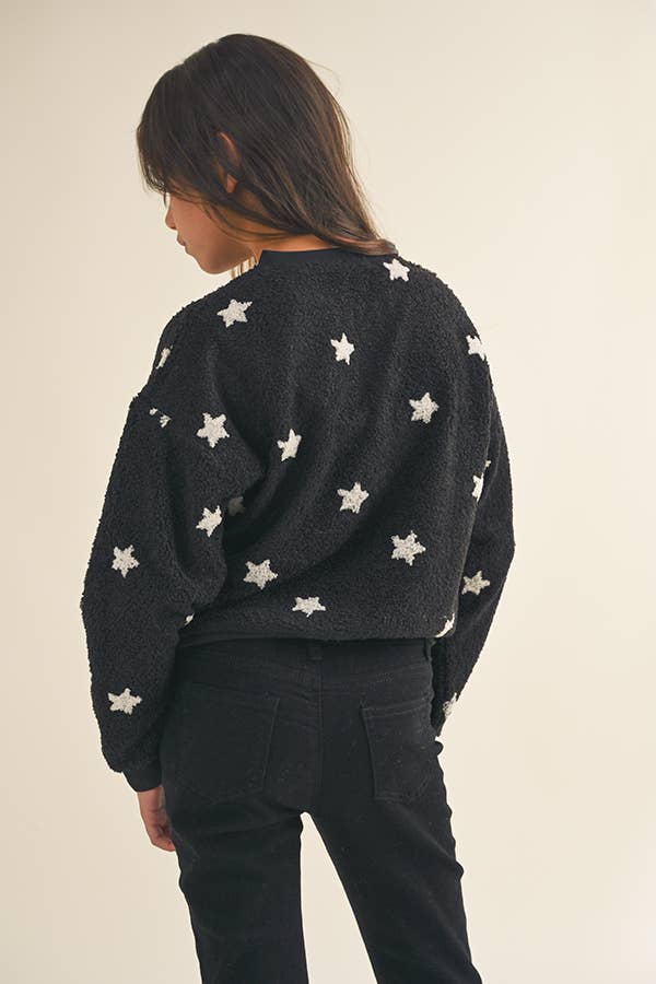 Henley Pullover Sweater || Stars