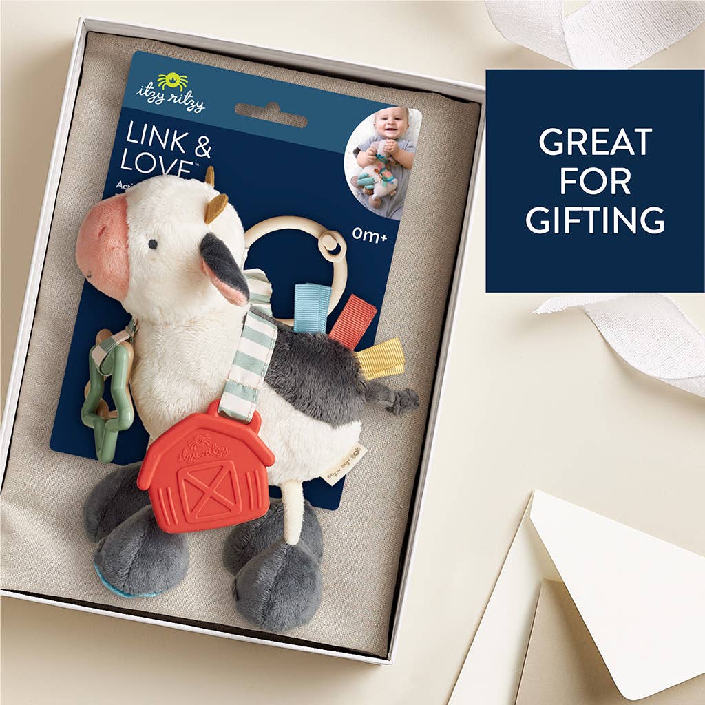 Itzy Friends Link & Love™ Activity Plush || Cow