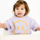 Short Sleeve Smiley Set || Lilac