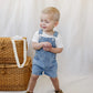 Short Overalls || Blue Stripe
