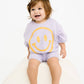 Short Sleeve Smiley Set || Lilac