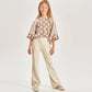 Corduroy Flare Pants || Cream