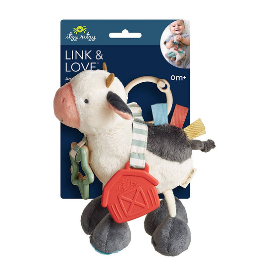 Itzy Friends Link & Love™ Activity Plush || Cow