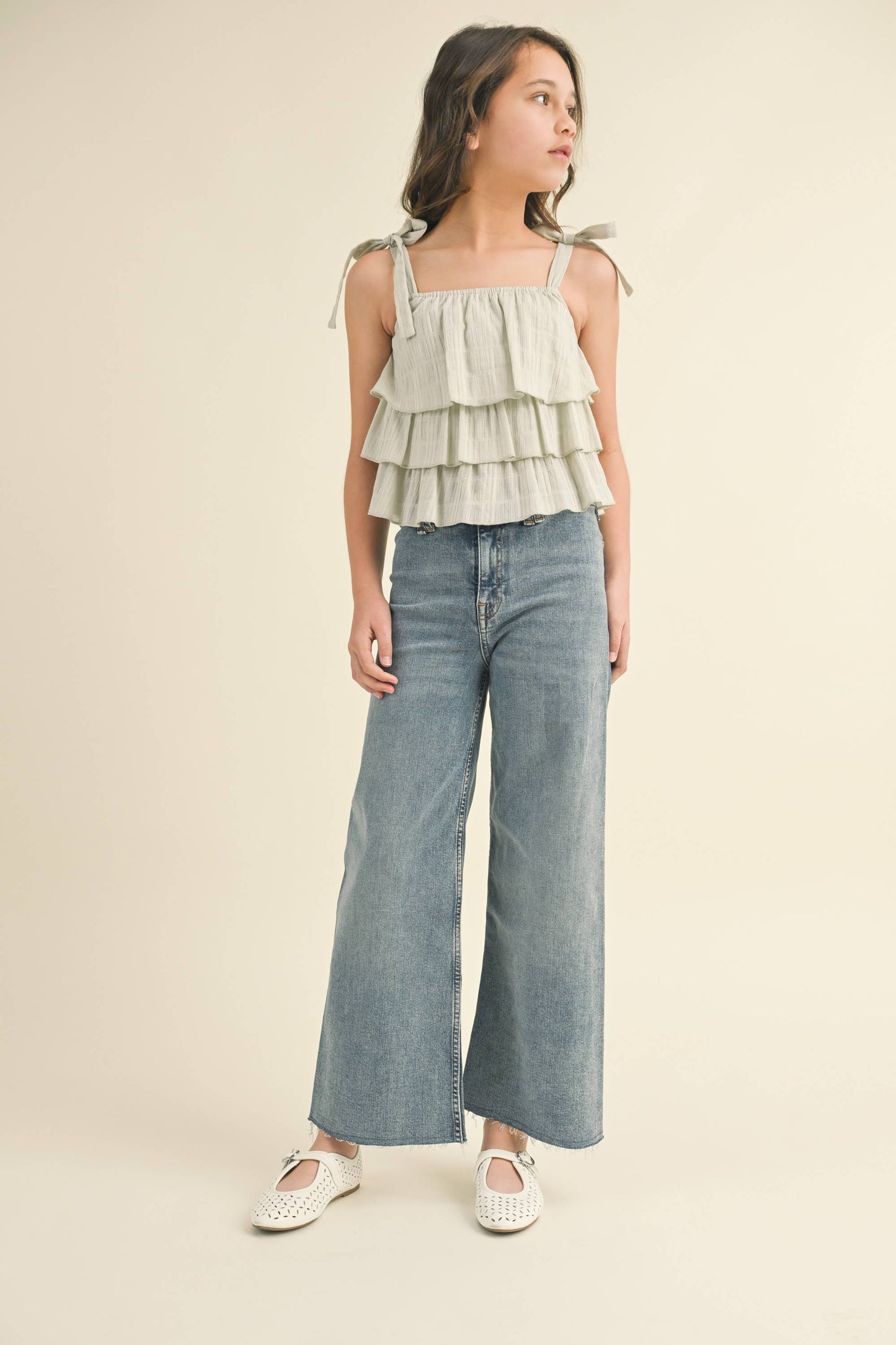 Wide Leg Jeans || Medium Wash