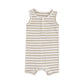 Sleeveless Shortie Romper || Stripe Sage