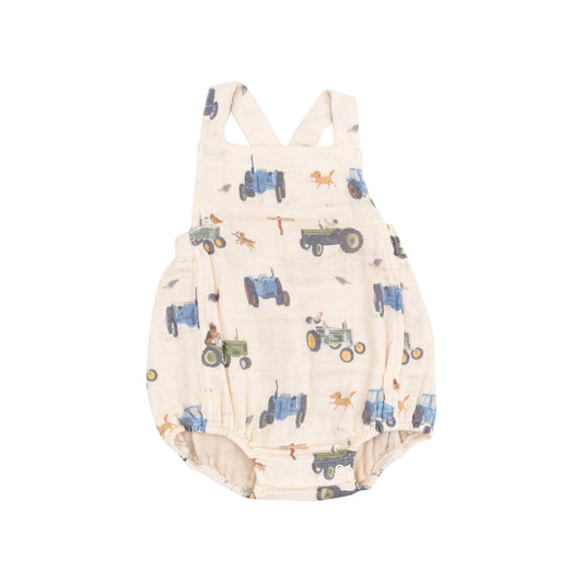 Retro Sunsuit || Tractor + Friends