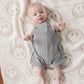 Short Linen Overalls || Gingham