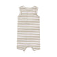 Sleeveless Shortie Romper || Stripe Sage