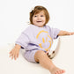 Short Sleeve Smiley Set || Lilac
