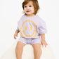 Short Sleeve Smiley Set || Lilac