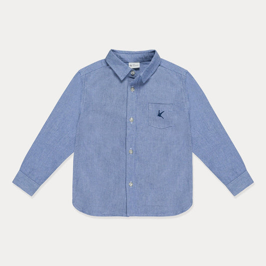 Button Down Shirt || Chambray Blue