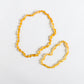 Raw Honey Baltic Amber || Baby Necklace 11"