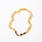 Raw Honey Baltic Amber + Mookaite Jasper || Baby Necklace 11"