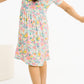 Short Sleeve Bamboo Dress || Garden Glow