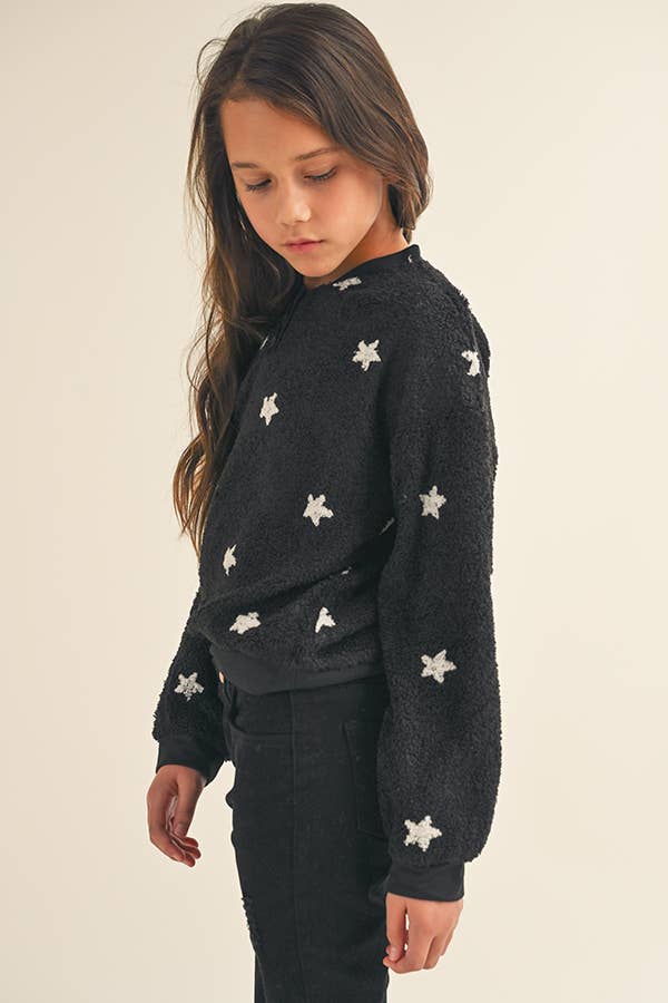 Henley Pullover Sweater || Stars