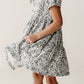 Puff Sleeve Henley Dress || Robin's egg Calico Floral