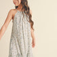 Halter Flounce Dress || Sage + Stone Blue