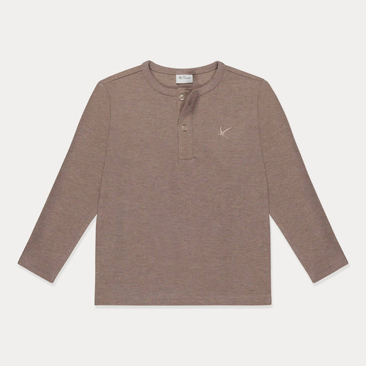 Waffle Knit Shirt || Hazelnut Beige